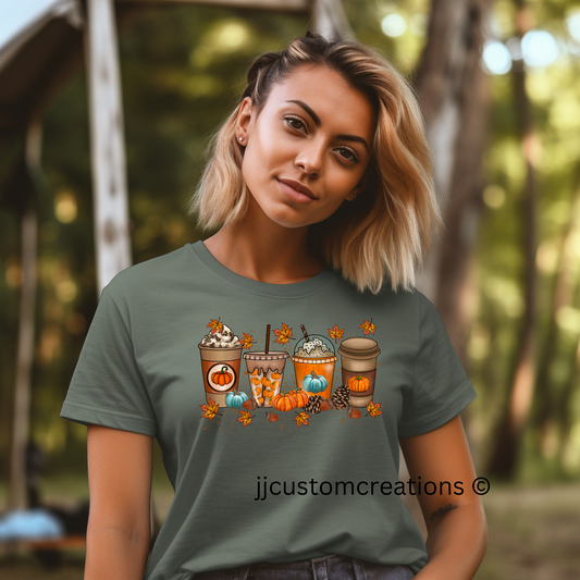 Fall Pumpkin Cups Shirt | Fall