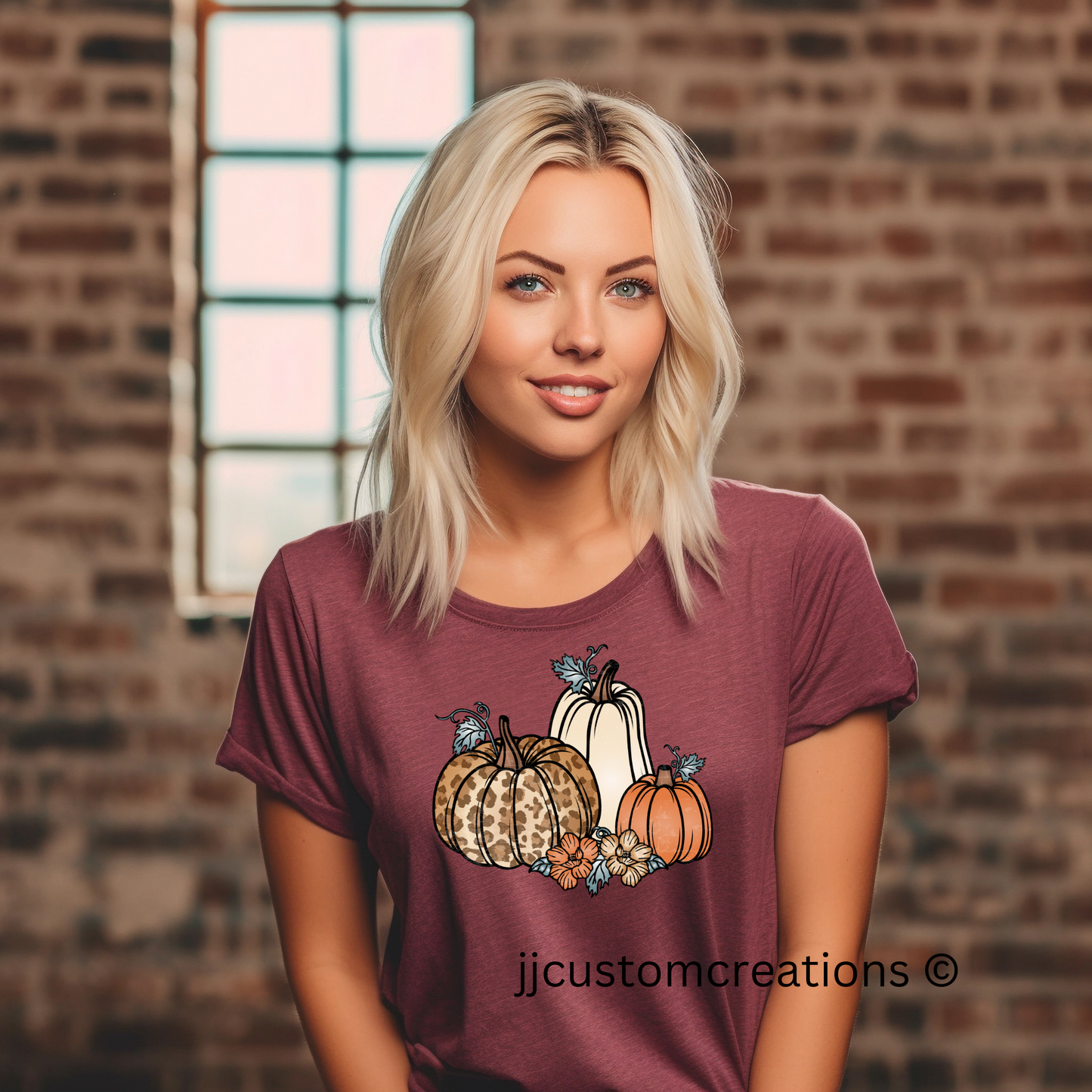 Pumpkin + FLower Shirt | Fall